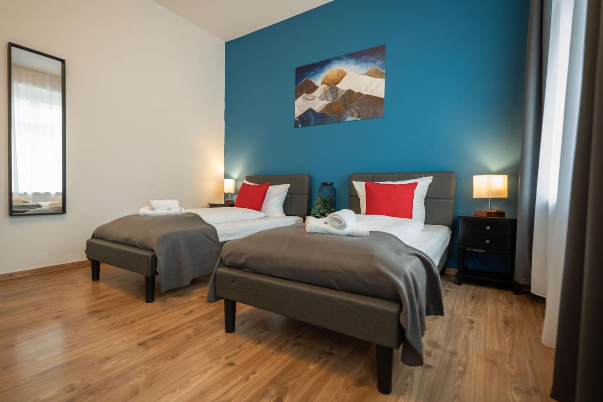 T21 - Apartment Direkt Im Zentrum Mit Parkplatz ケムニッツ エクステリア 写真