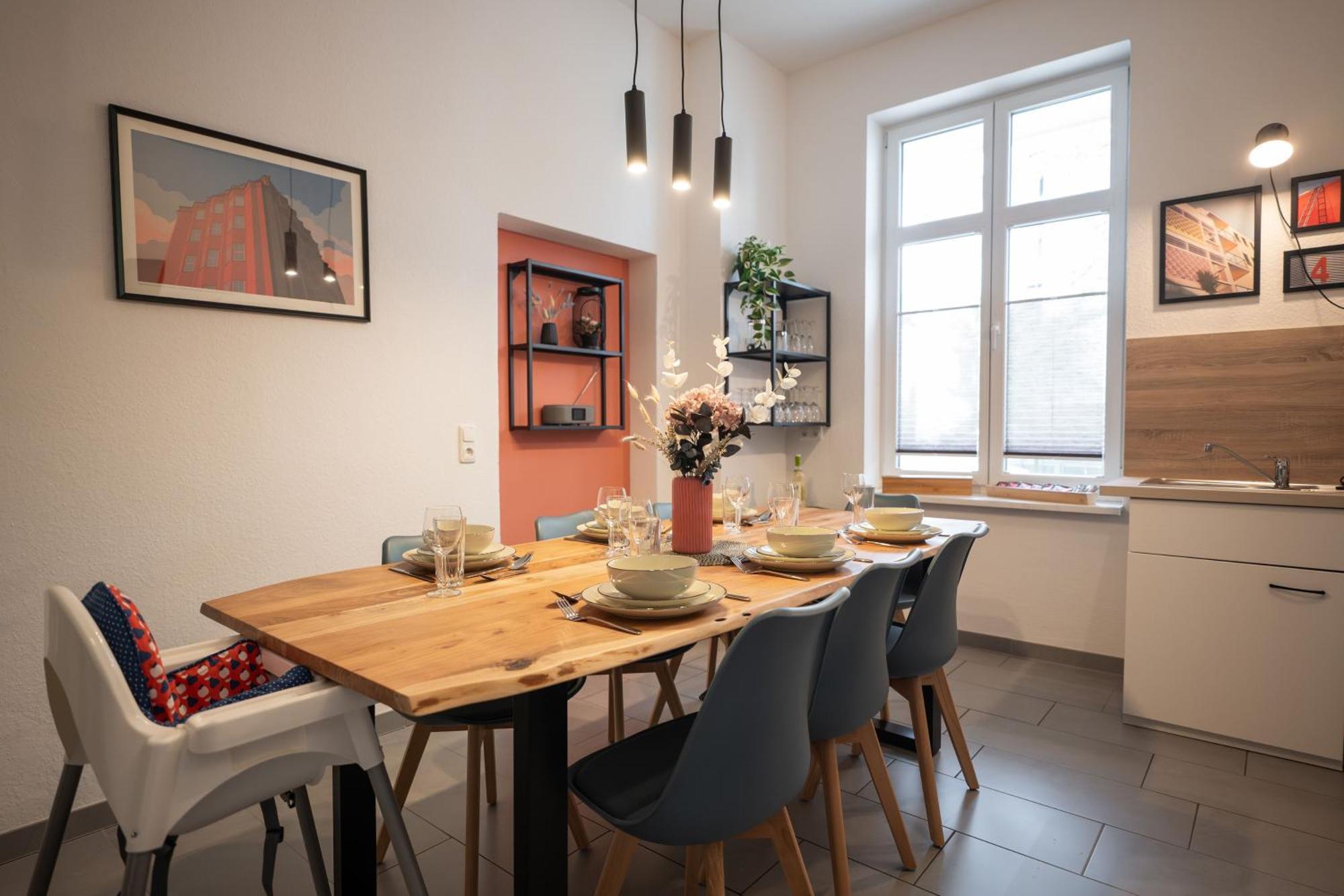 T21 - Apartment Direkt Im Zentrum Mit Parkplatz ケムニッツ エクステリア 写真